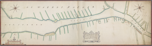 A-0335 Chaerte van het water genaemt het Spaeren voor soo veel het selve is gelegen tusschen de stadt Ha..., 1681